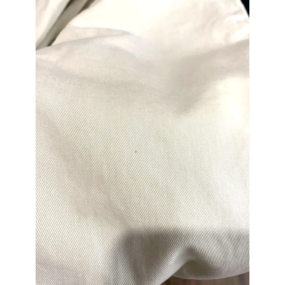 Vtg Polo Jeans Co‎ Ralph Lauren Saturday Jeans Womens Sz 6 Off White Flag Logo - Image 7