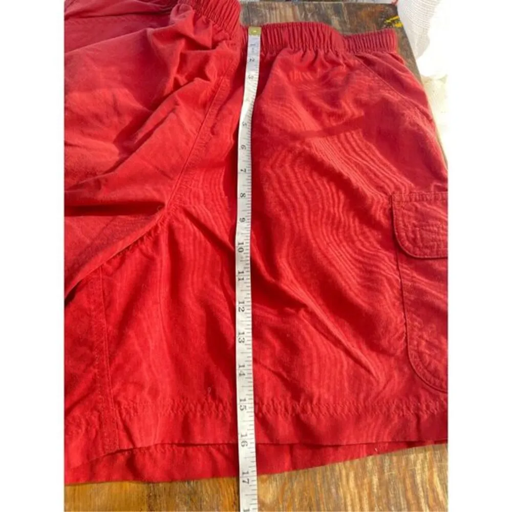 L.L. Bean Men's Supplex Nylon Cargo Swim Shorts Coral‎ Medium Pink - Image 8