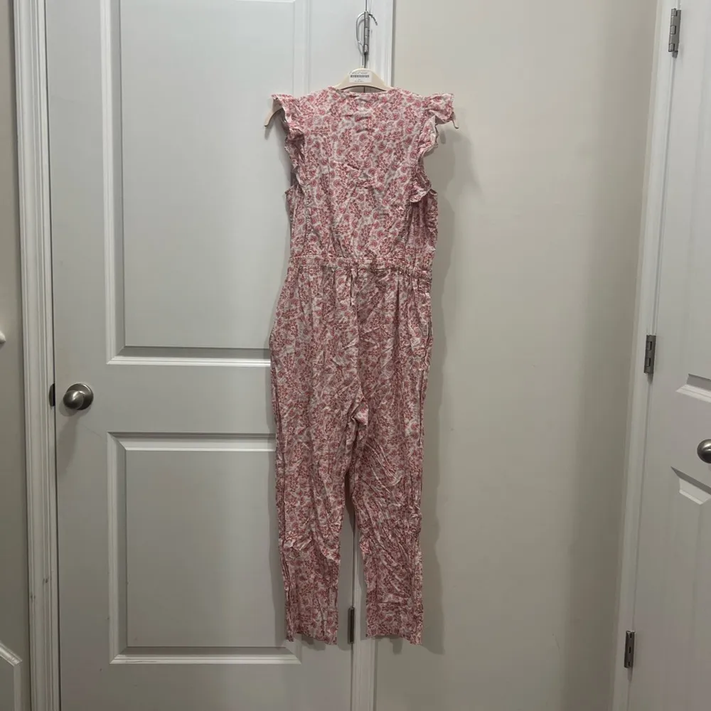 La Vie Rebecca Taylor Pink Wave Paisley Jumpsuit Size Large $295 - Image 5