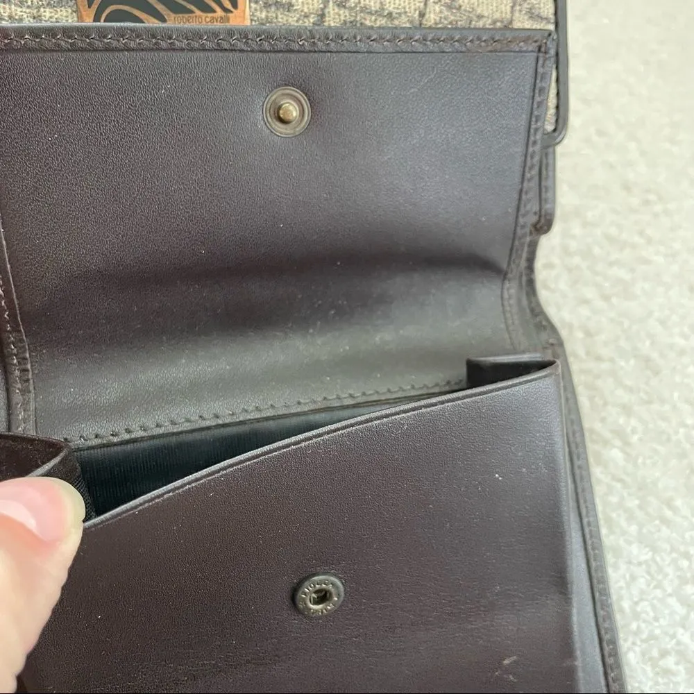 Roberto Cavalli Freedom Animal Print Tri-Fold Wallet - Image 5