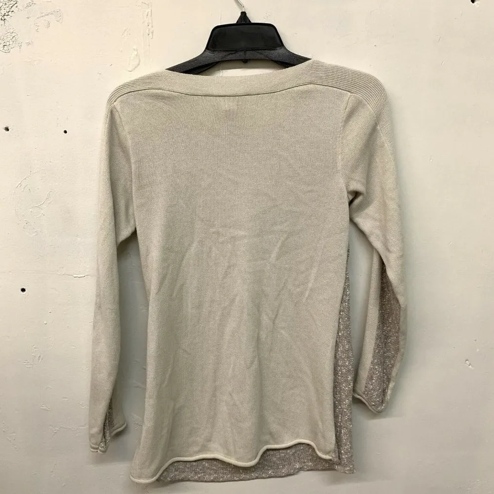 Sundance Womens Multicolor Mixed Media Boatneck Pullover Sweater - Image 2