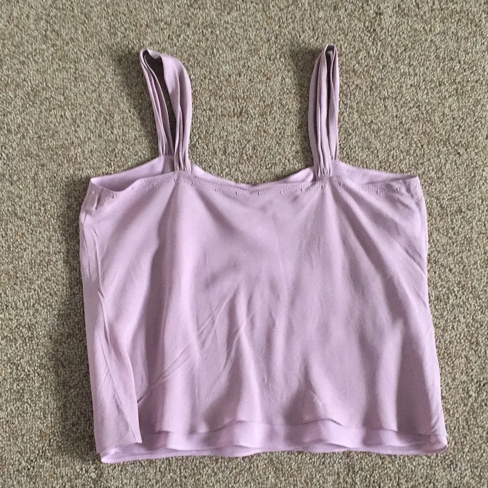 Purple embroidered tank top blouse - Image 4