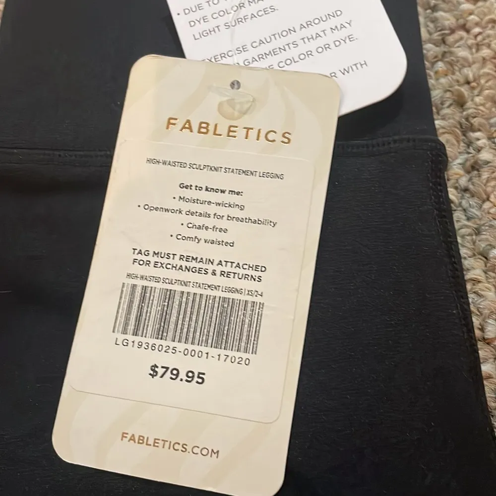 Womens New Fabletics High Waisted Sculptknit Statement Legging - Image 3