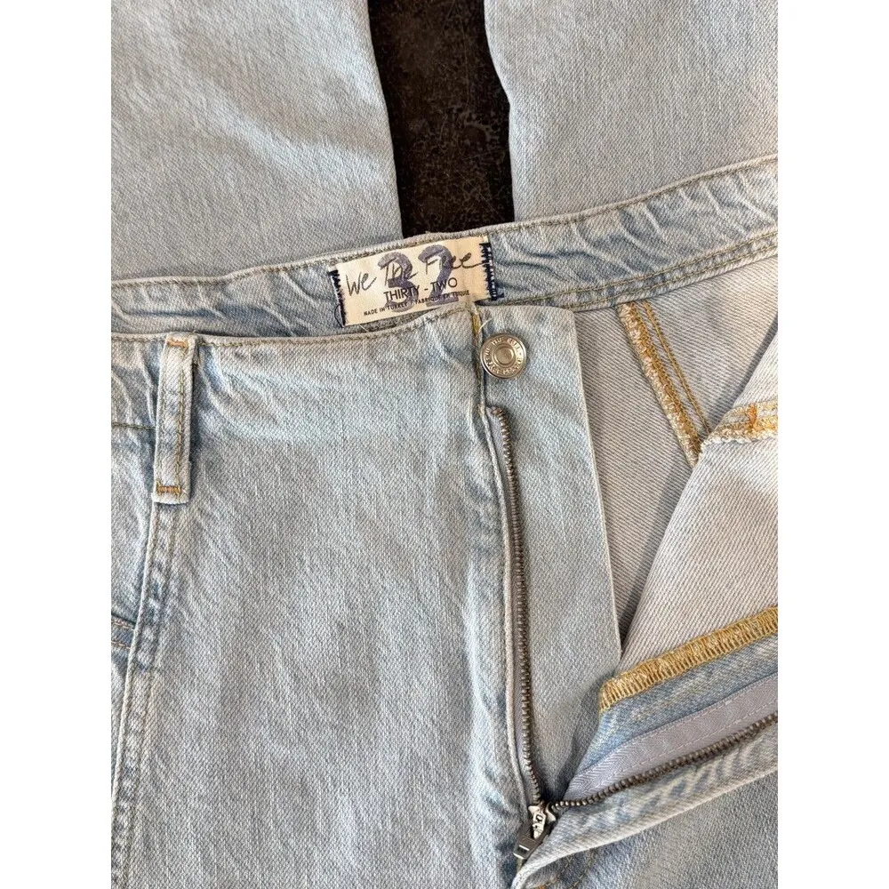 We The Free People Womens Jeans Blue Florence Flare High Rise Stretch Size 32 - Image 10