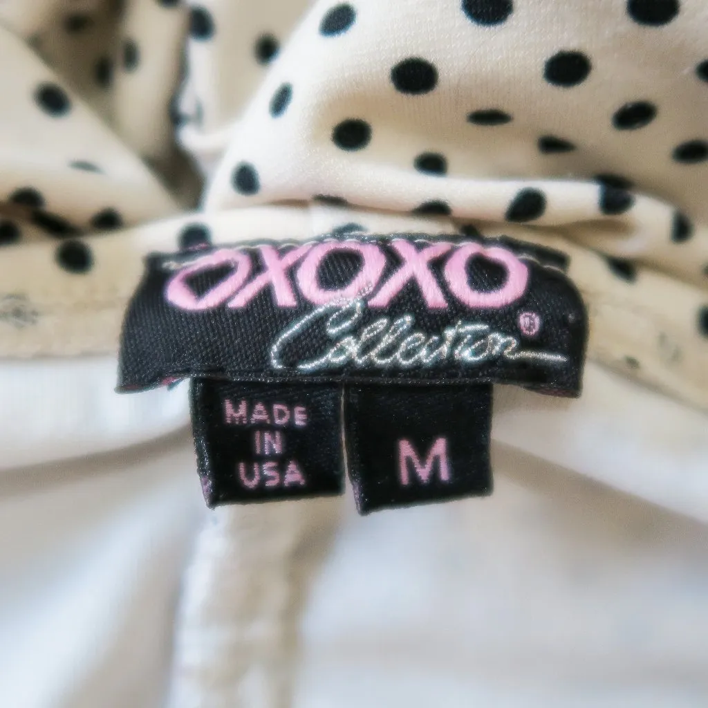 Vintage Y2K XOXO Polka Dot Ruffle Mini Dress - Image 7