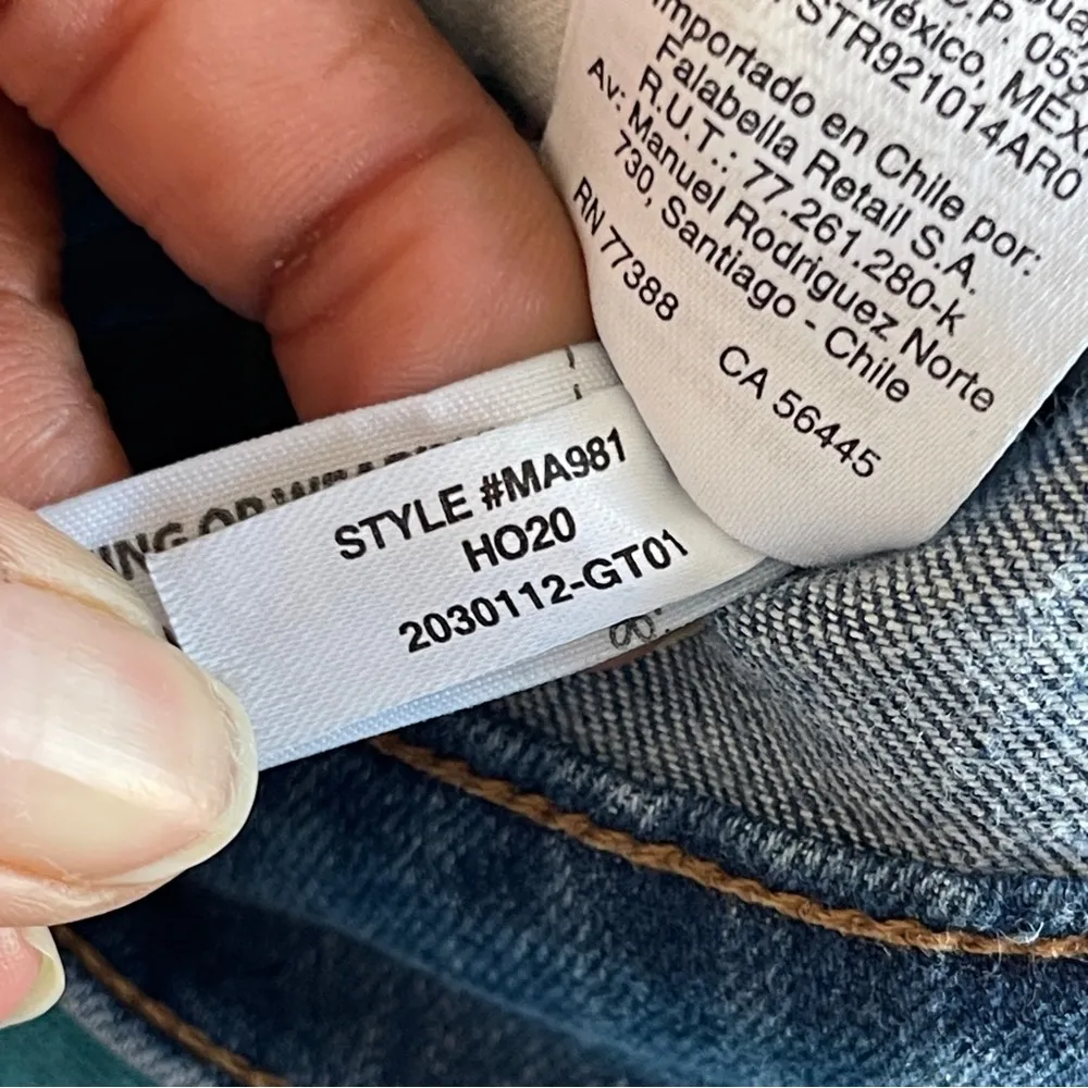 MADEWELL | Blue 10" High Rise Button Fly Skinny Denim Jeans Sz 28 - Image 11