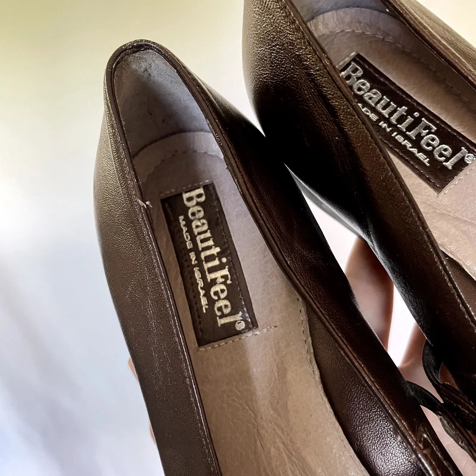 BeautiFeel made in Israel chocolate brown leather shoes women's 36 6 comfort - Image 2