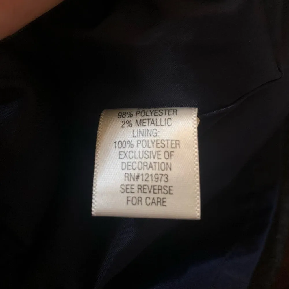 black & navy blue sparkly midi skirt size 4 - Image 6