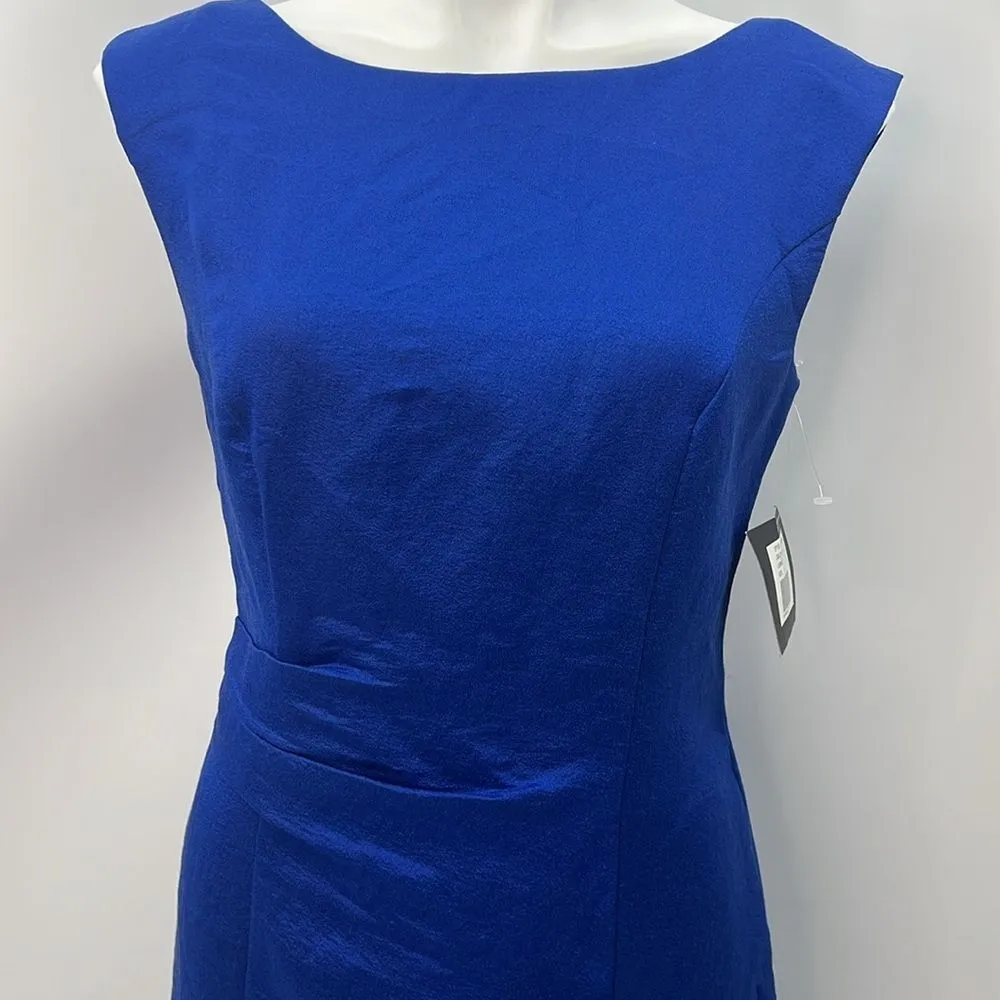 Ellen Tracy cobalt blue sleeveless cocktail dress size 8 - Image 3