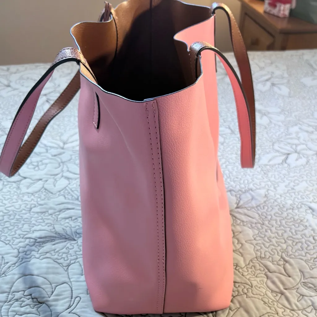 Kate Spade Ava Reversible Open Tote Pink/ Brown Refined Grain Leather❤️ - Image 12