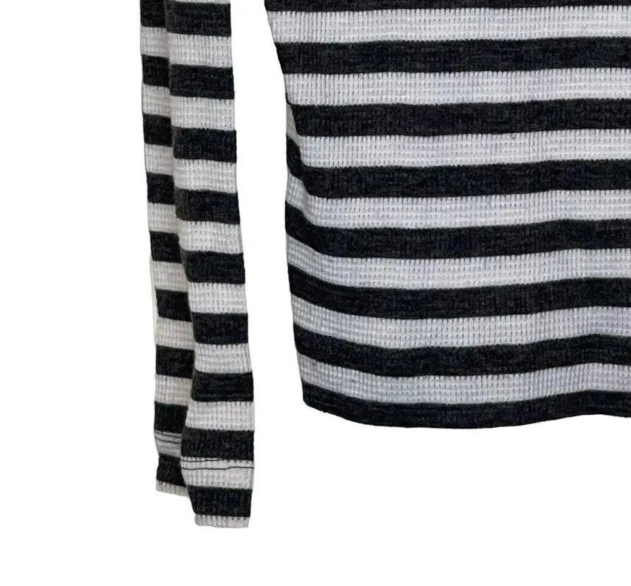 Gap Women's Pullover Sweater Top Knit Turtleneck Longsleeve Striped Blue Size XS - Image 4