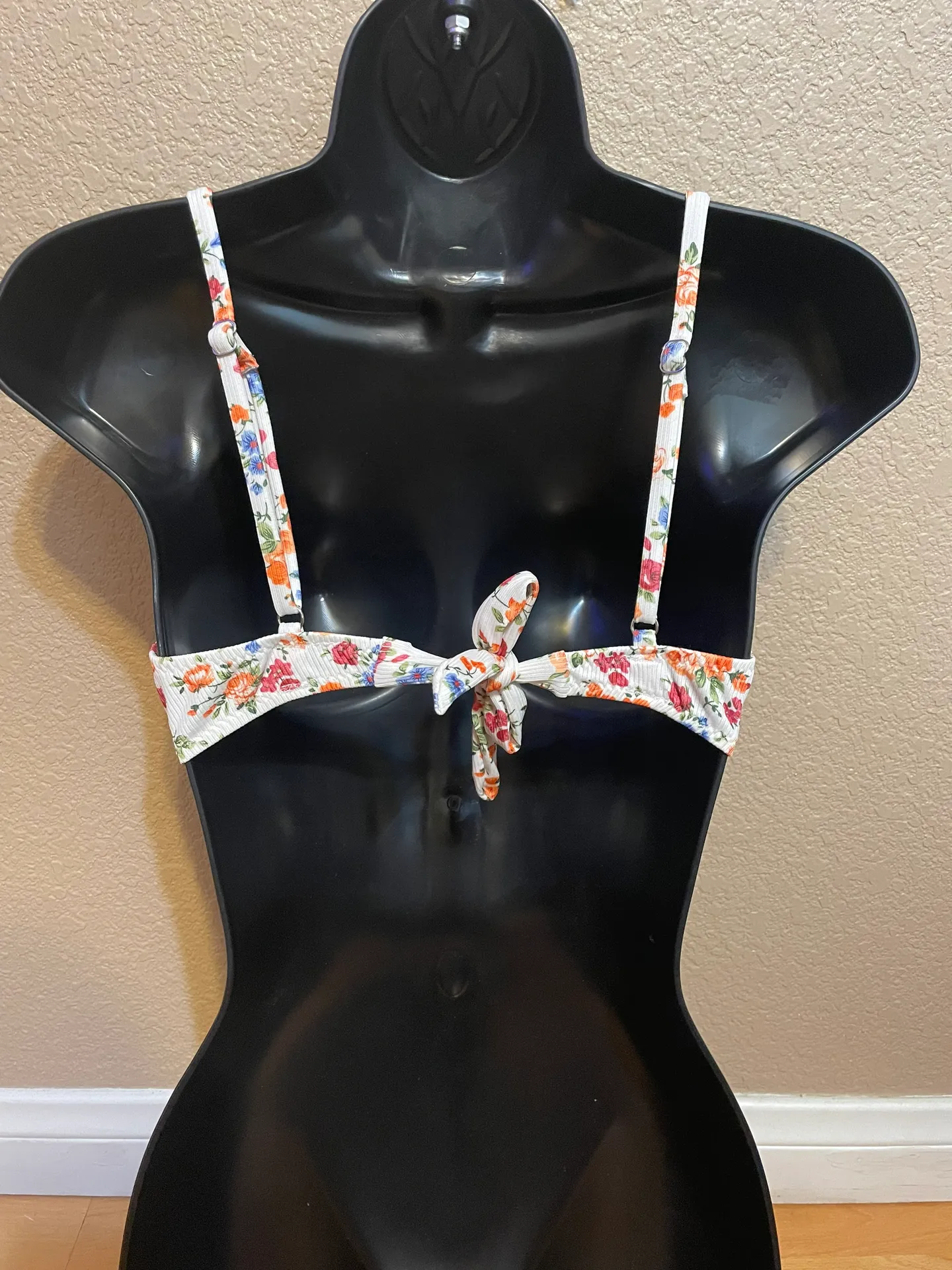 Bikini Top Ditsy Floral Underwire New Multi Size M - Image 4