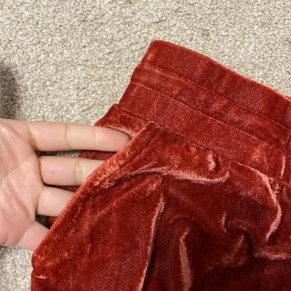 Re:Named Red Velour Jogger Sweatpants Size S - Image 3