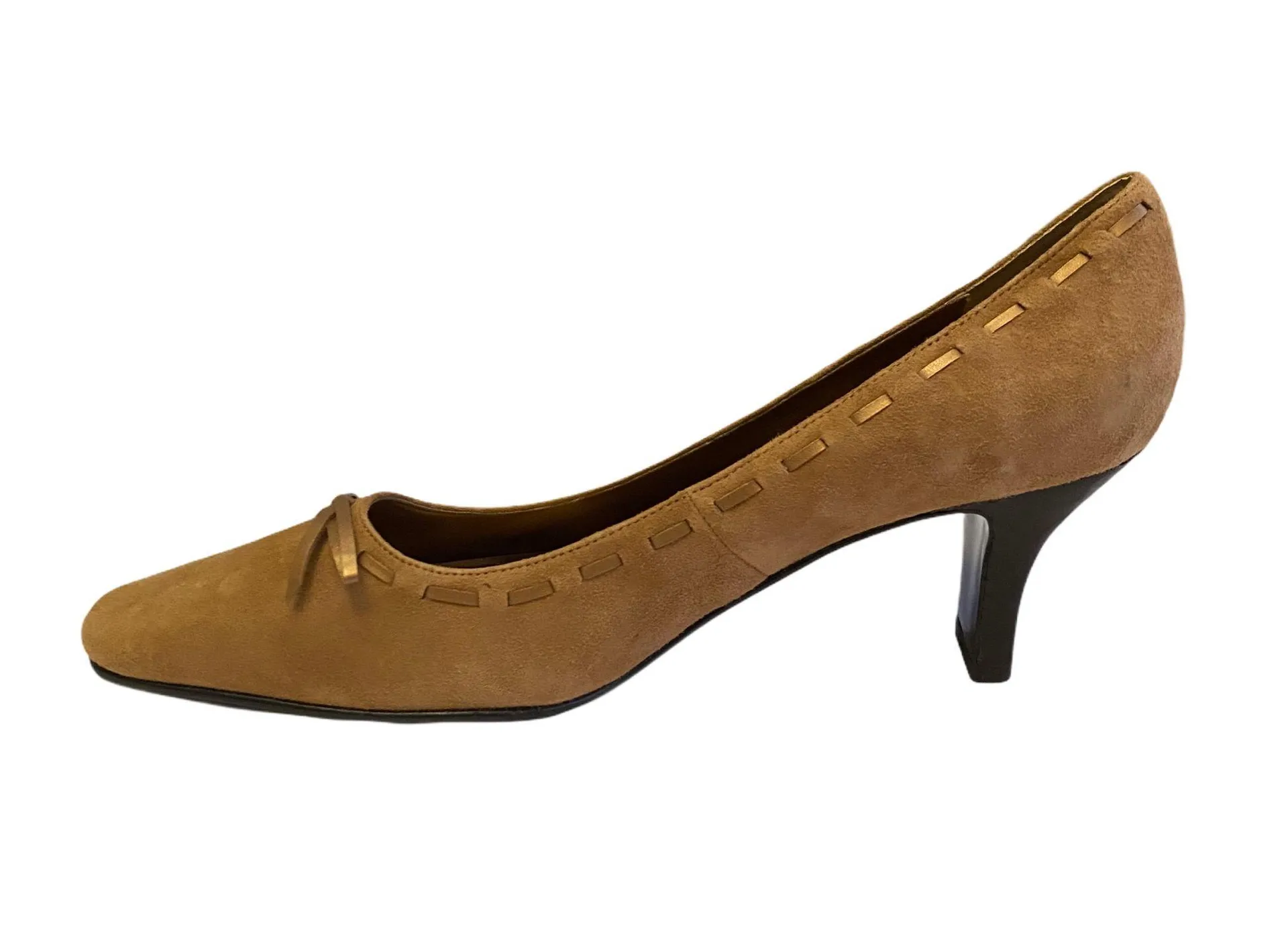 Tan Suede Pumps - Image 2