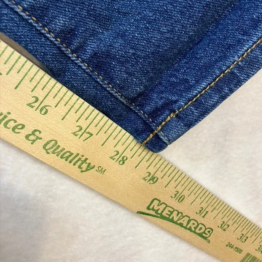 Gloria Vanderbilt Womens Boyfriend Jeans Blue Wash Size 6 Cotton Blend - Image 5