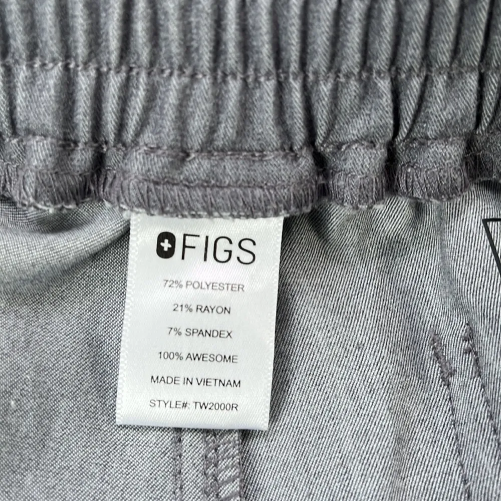 FIGS Yola Skinny Technical Collection Scrub Pants in Graphite Gray Size Medium - Image 7
