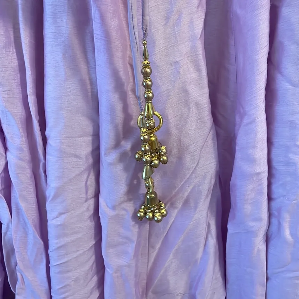 Purple&Gold Lehenga Indian Dress - Image 13