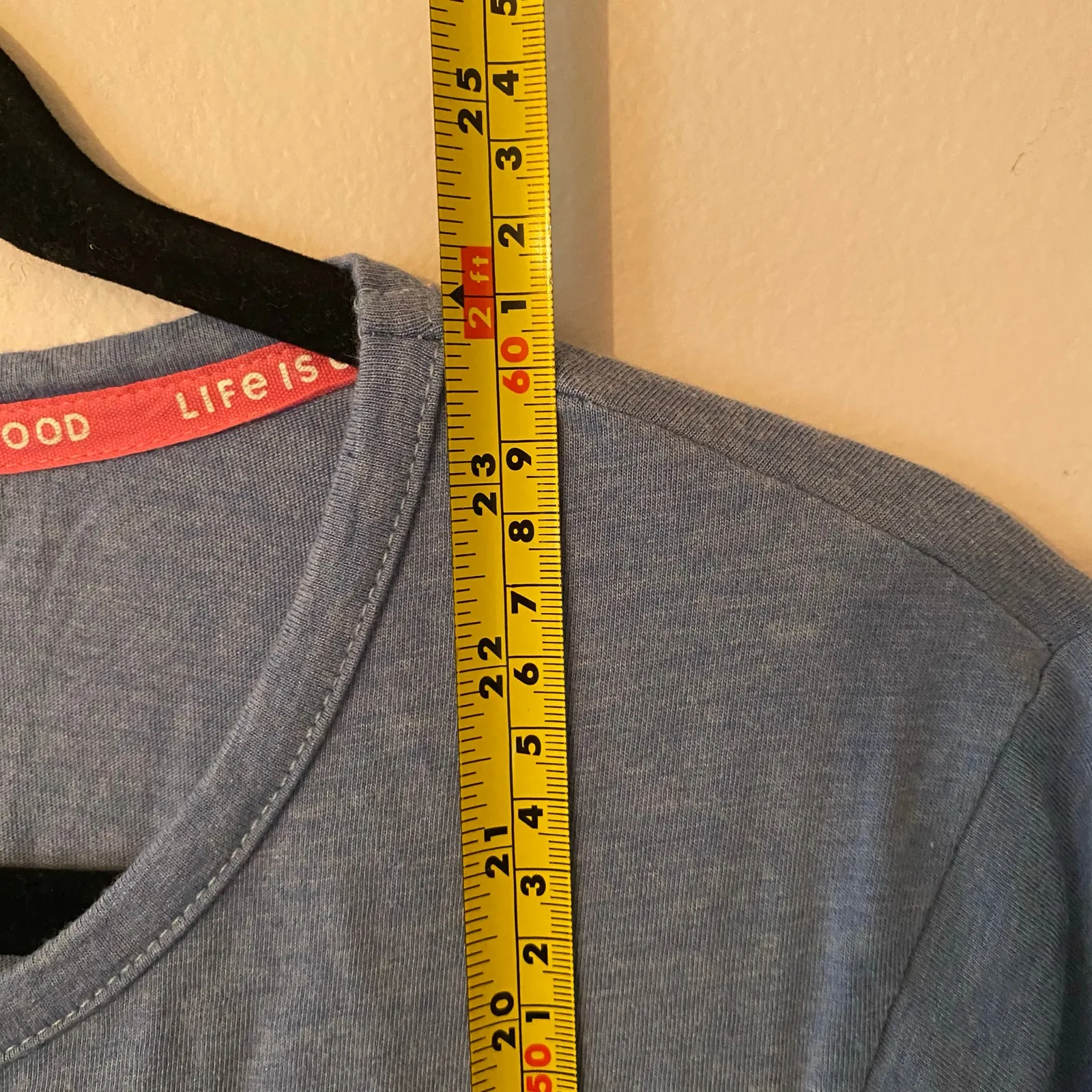 Life Is Good Blue Short Sleeve Sunset Ocean T-Shirt Casual Women's size Large - Image 8