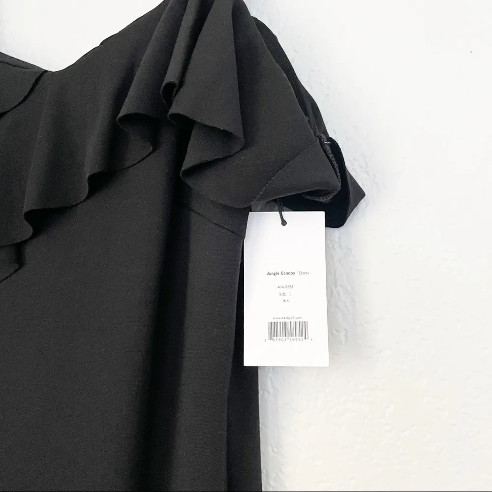 Nwt BAILEY 44 Jungle Canopy Cold-Shoulder Dress Black Large - Image 10