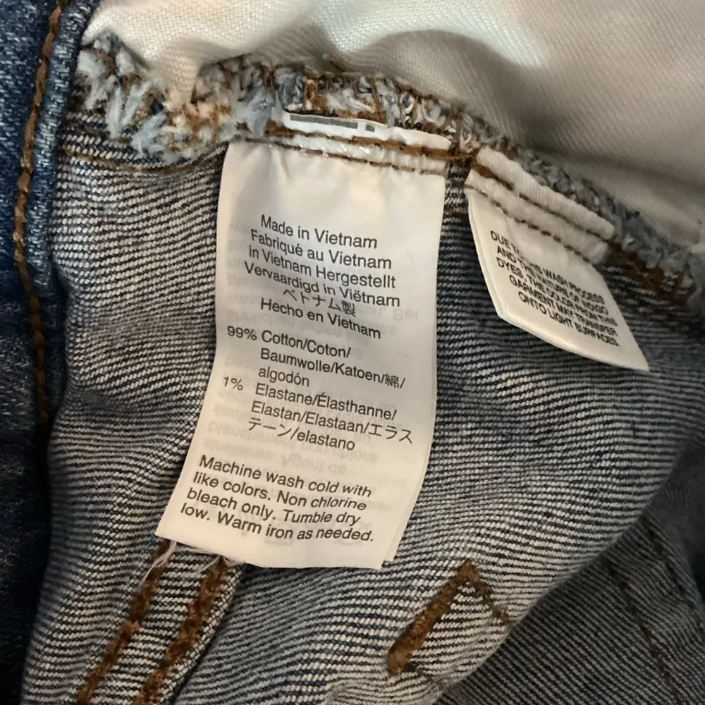 J. Crew Mercantile Raw Hem Jean Skirt - Image 4