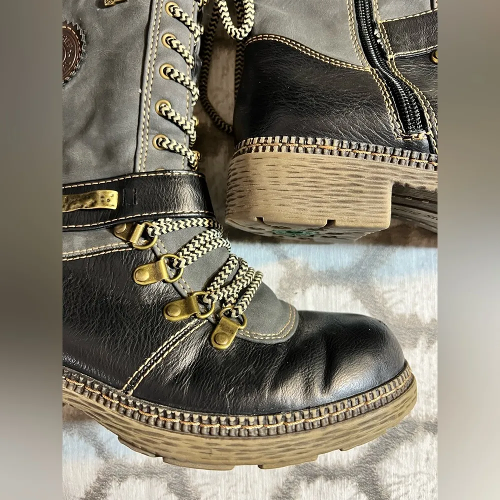 Spring Step Women’s boots by - winter boots, quality, zipper, laces, boho, 5.5 - Image 5