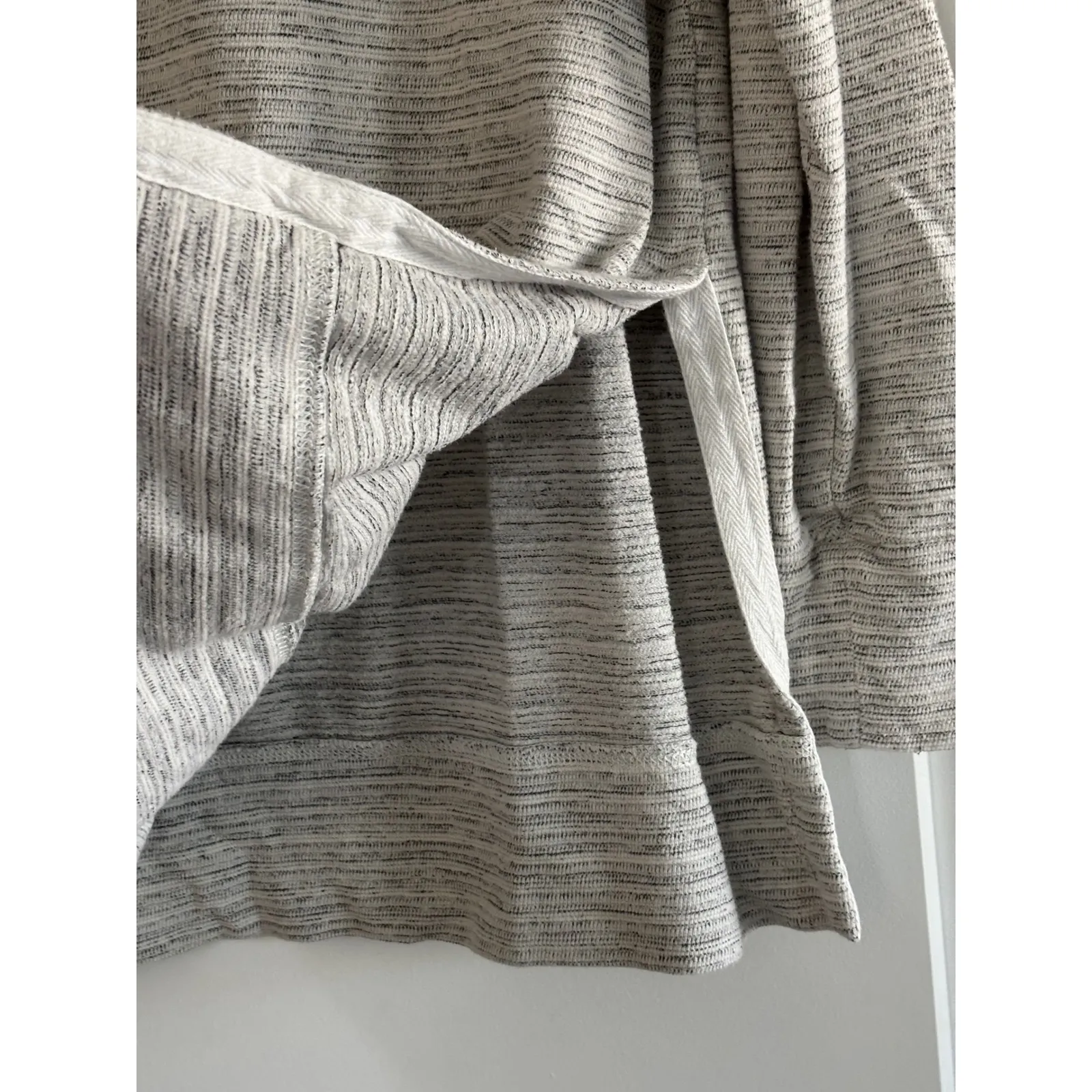Aerie Gray Heathered Summer Desert Textured Knit Tunic Top - Image 4