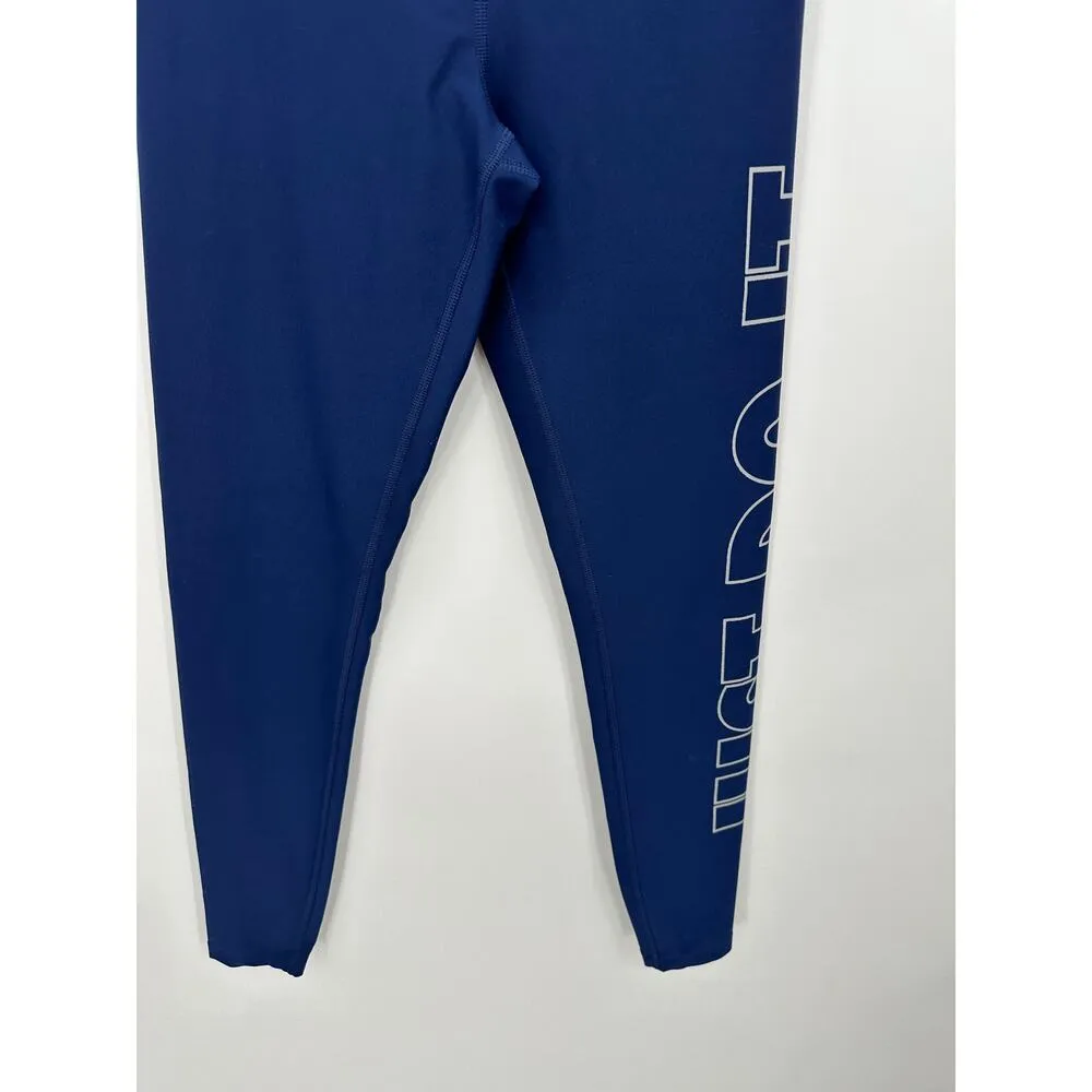 Nike Dri-fit Blue Power Victory Tight Leggings Just Do it Womens Size Small - Image 3