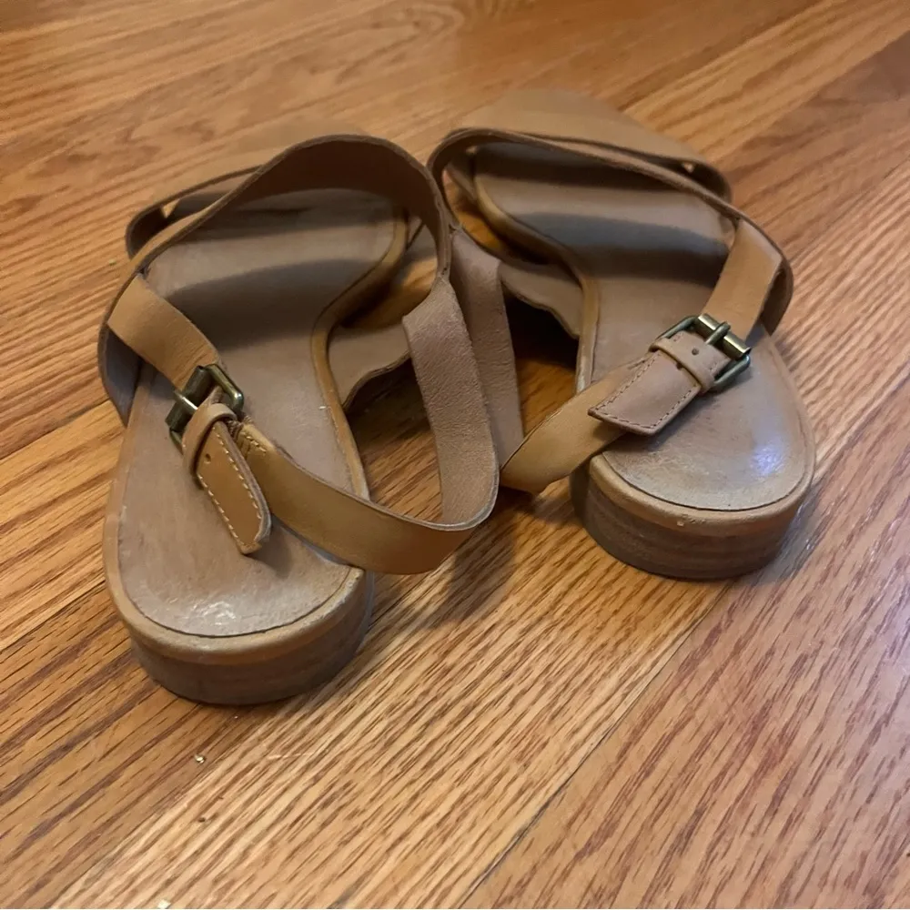 Elena Sling Back Leather Sandal Size 8 - Image 6