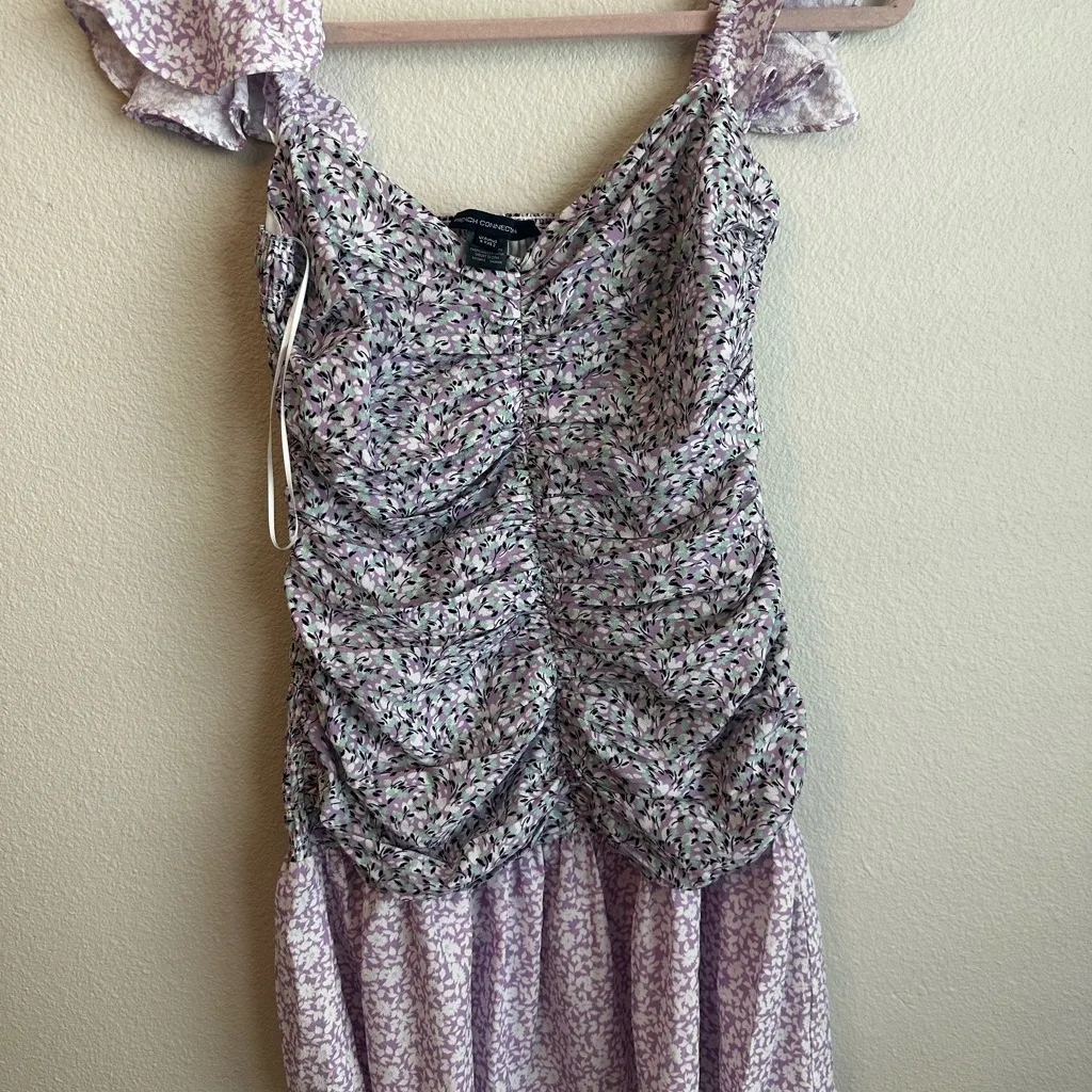 French Connection Lilac Floral Mini Dress - Image 5
