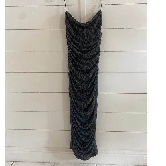 Steve Madden Women's Tube Mesh Army Green Camo Strapless Bodycon Dress - L - NWT - Image 7