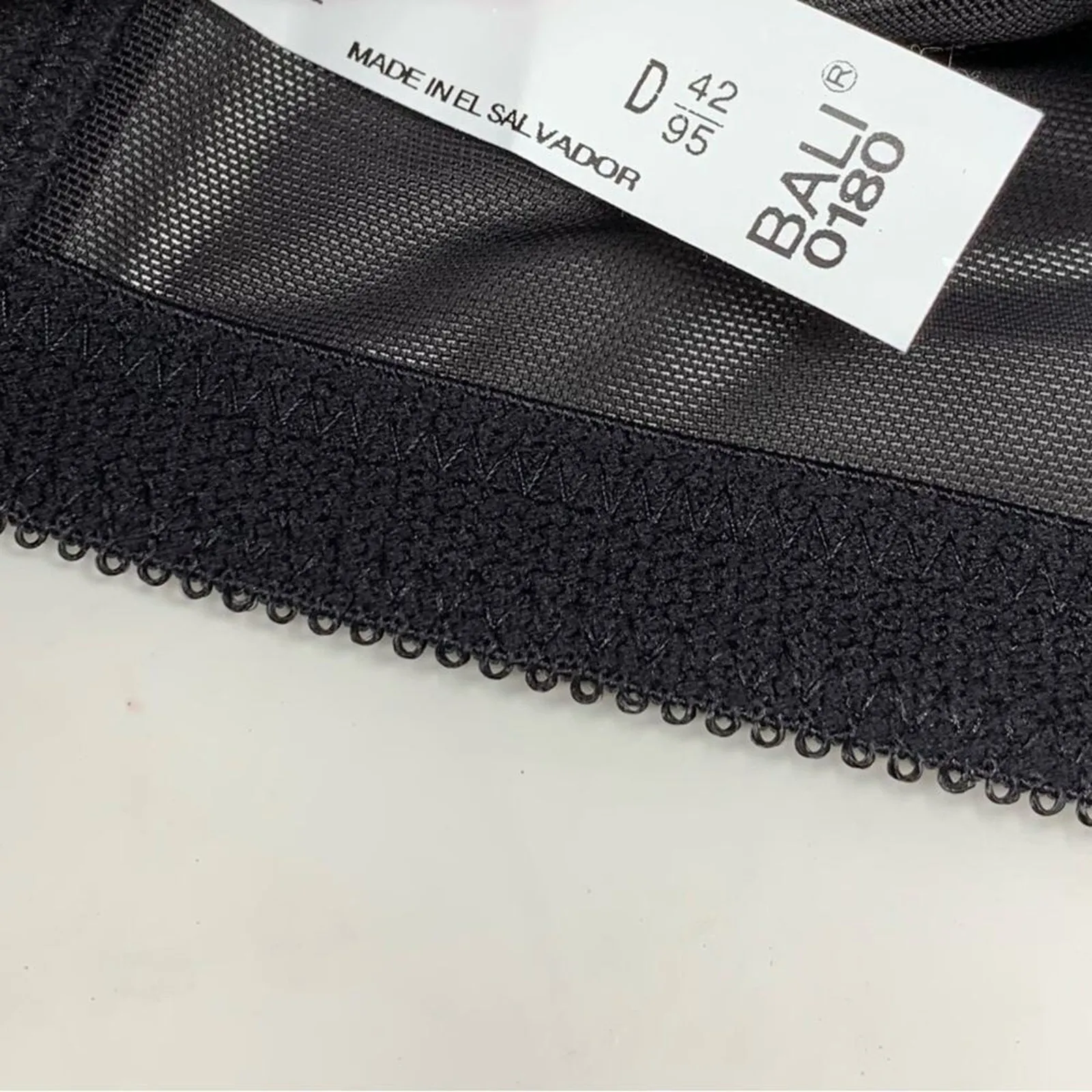 Bali 0180 Midnight Black Classic Support Bra NWT Size 42D - Image 5