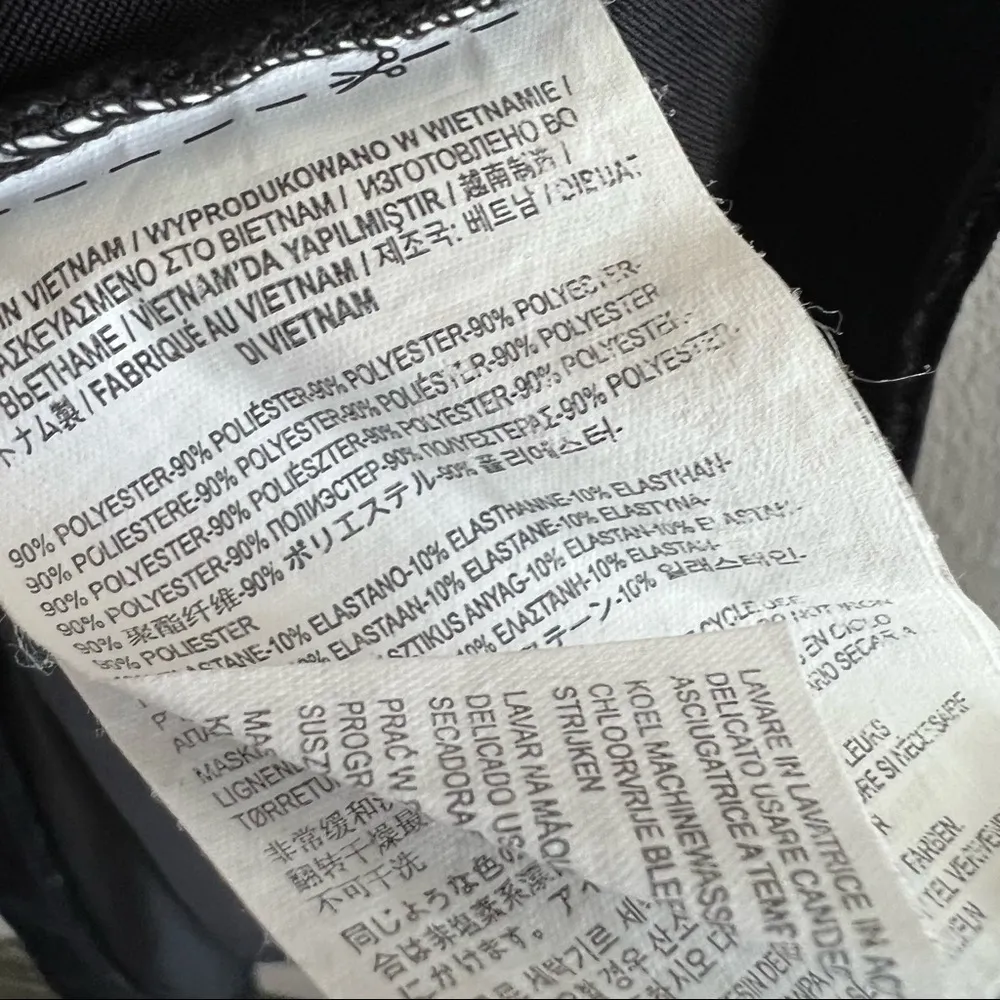 Vans Black High Neck Exposed Zipper Skater Girl Velour Dress Medium - Image 7