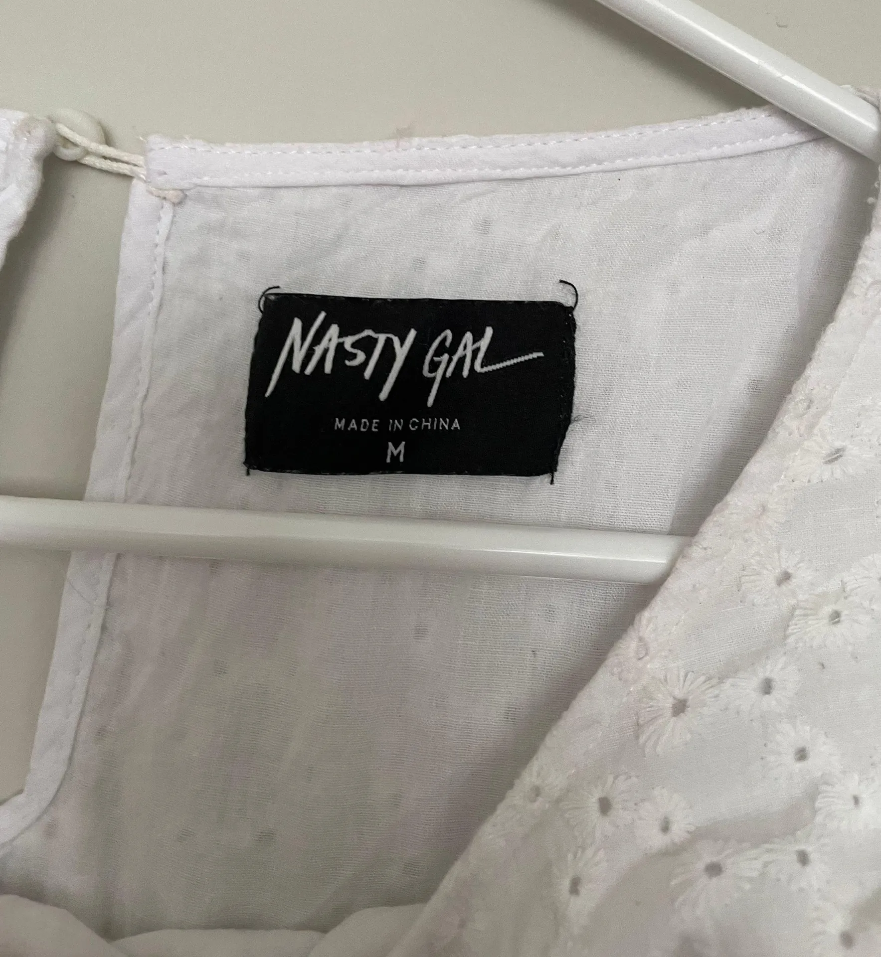 Ruffle sleeve white Lace Blouse - Image 2