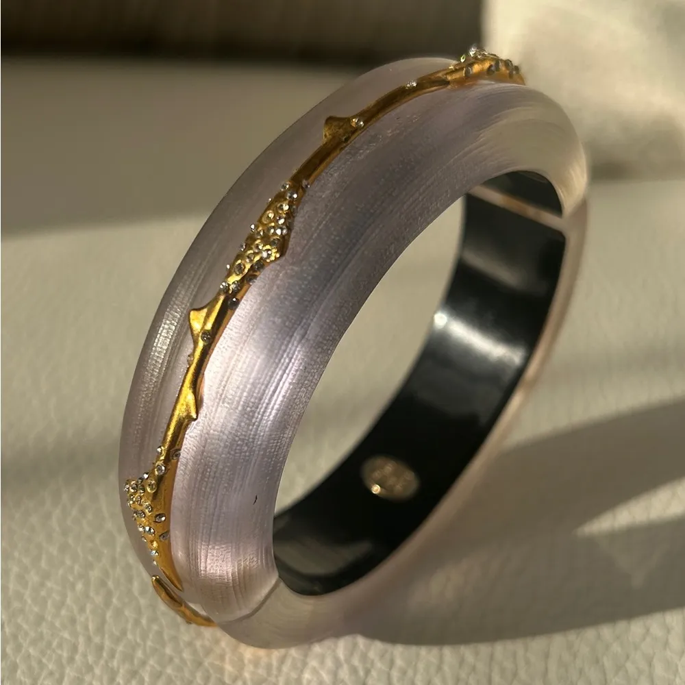 Alexis Bittar SET  Lucite Lilac 2 piece set - Image 6