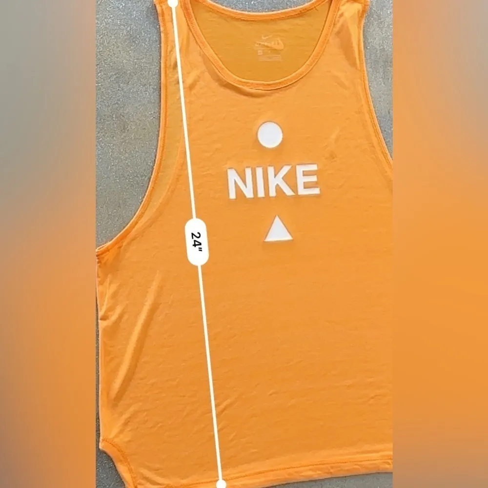 Nike Icon Clash Dri-Fit Sportwear Performance Running Orange Tank Top (176) - Image 12