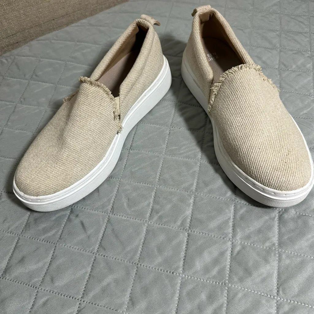 Eileen Fisher Cream Slip-On Shoes - Image 2