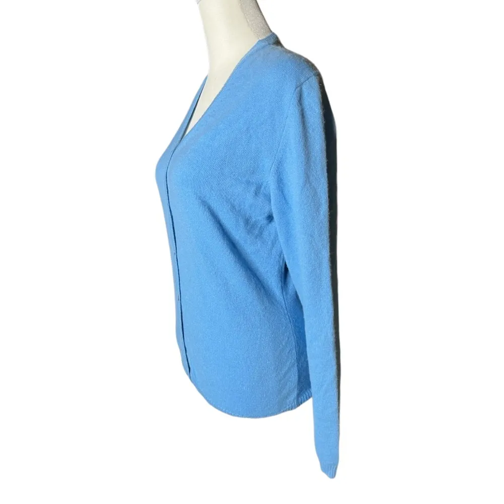 Barney’s New York vintage cashmere button up cardigan size L - Image 4