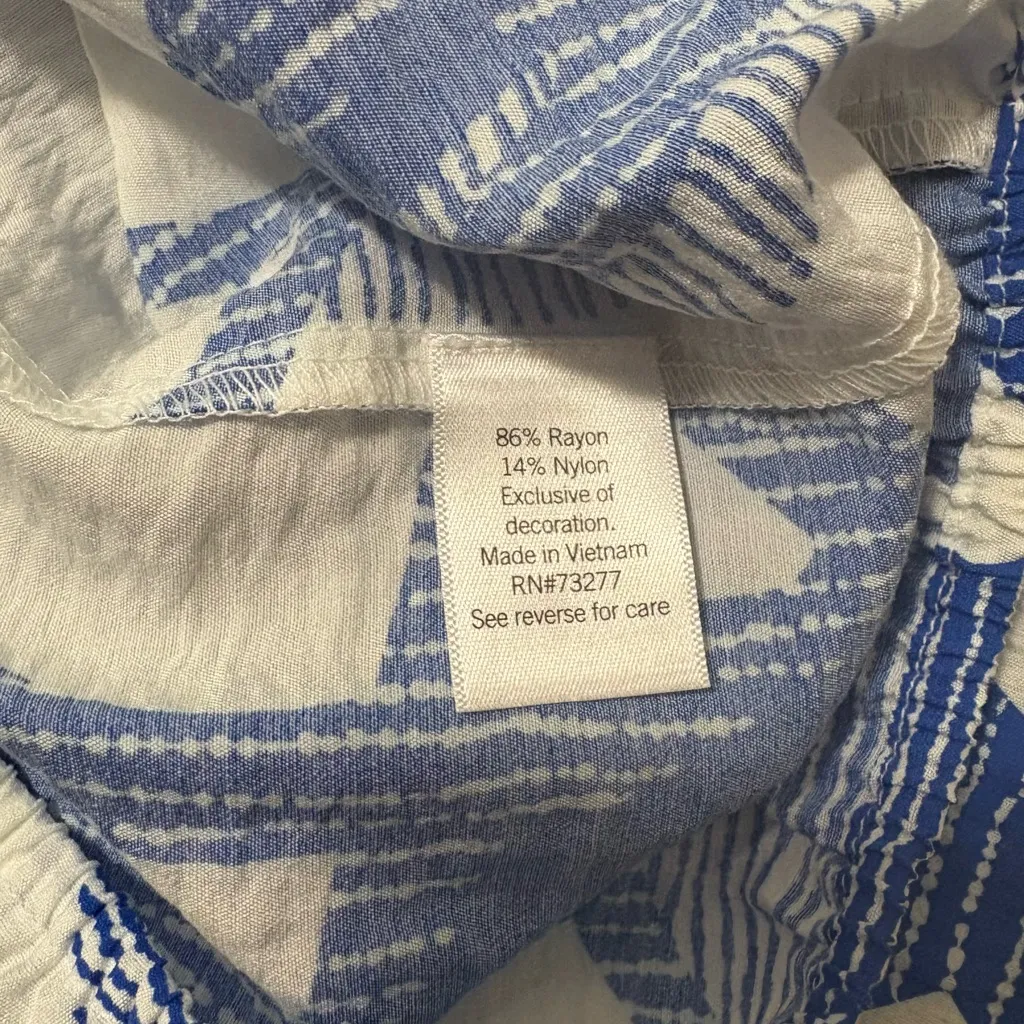 Nine West Blue and White Blouse XS - Image 3