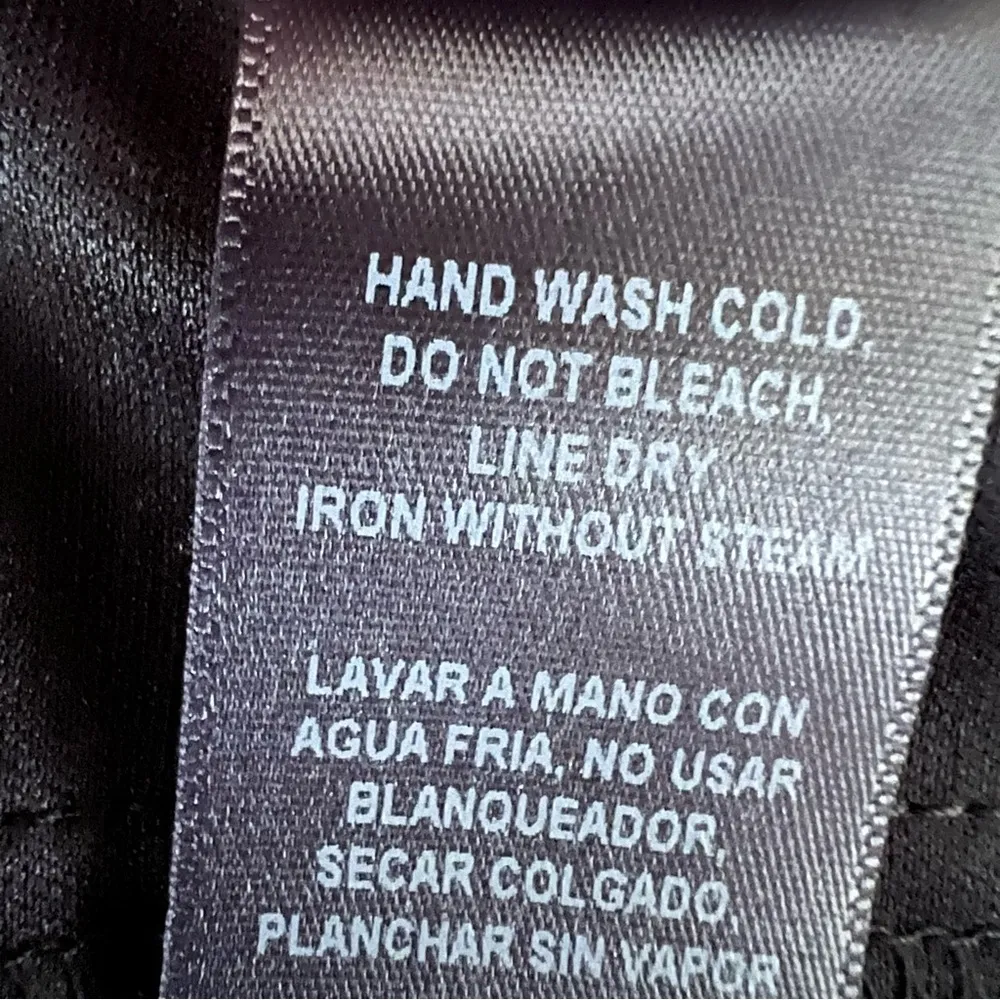 Bisou Bisou Black Satin Lace Black Cocktail Dress Michele Bohbot Sexy Sz 10 NEW - Image 10