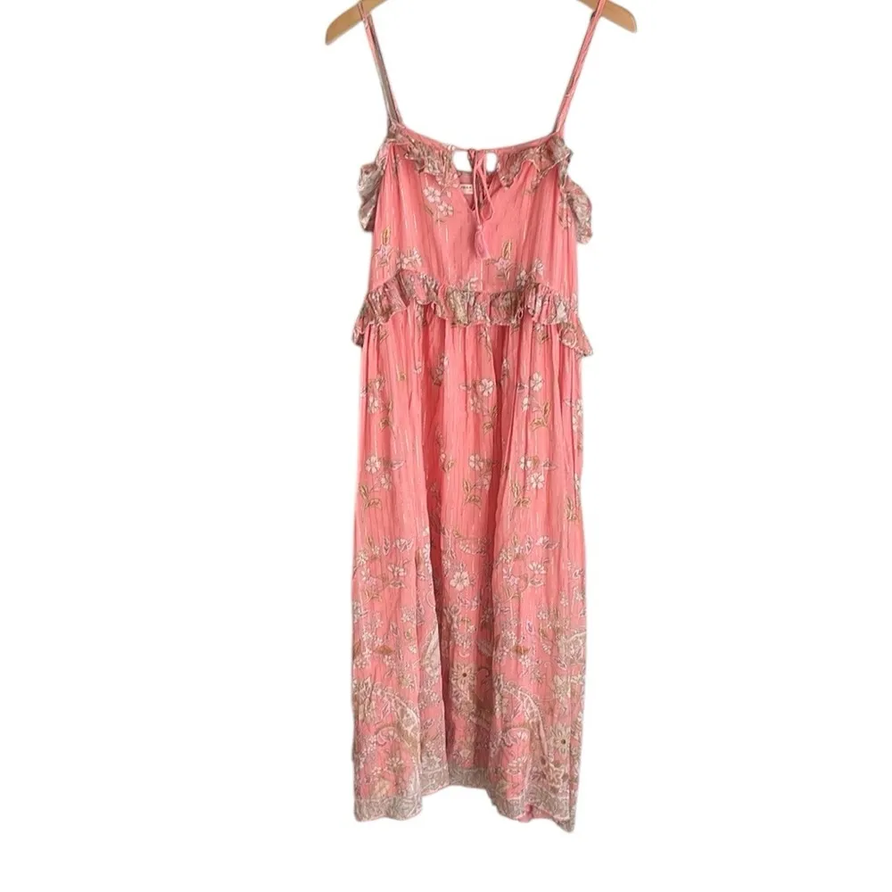 Spell & The Gypsy Hendrix Strappy Maxi Dress Dusty Pink Size XS - Image 4