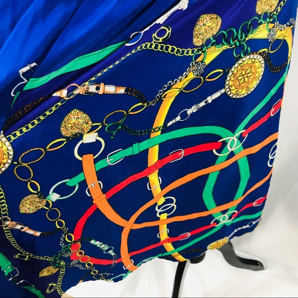 Sweet Rain Buckle Designs Dress, Blue, Large - Image 6