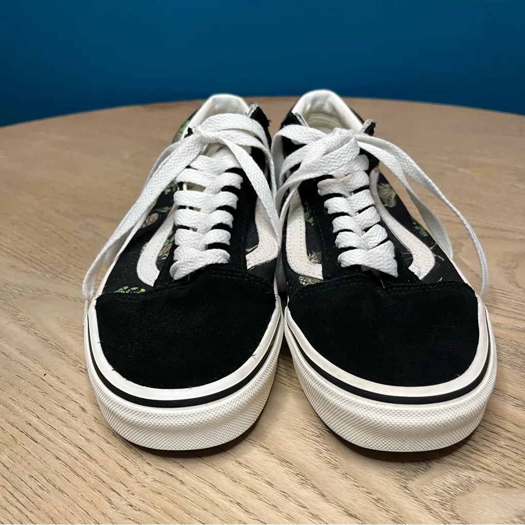 VANS Old Skool Desert Snake Black White Canvas Suede Sneakers Mens 7.5 Womens 9 - Image 5
