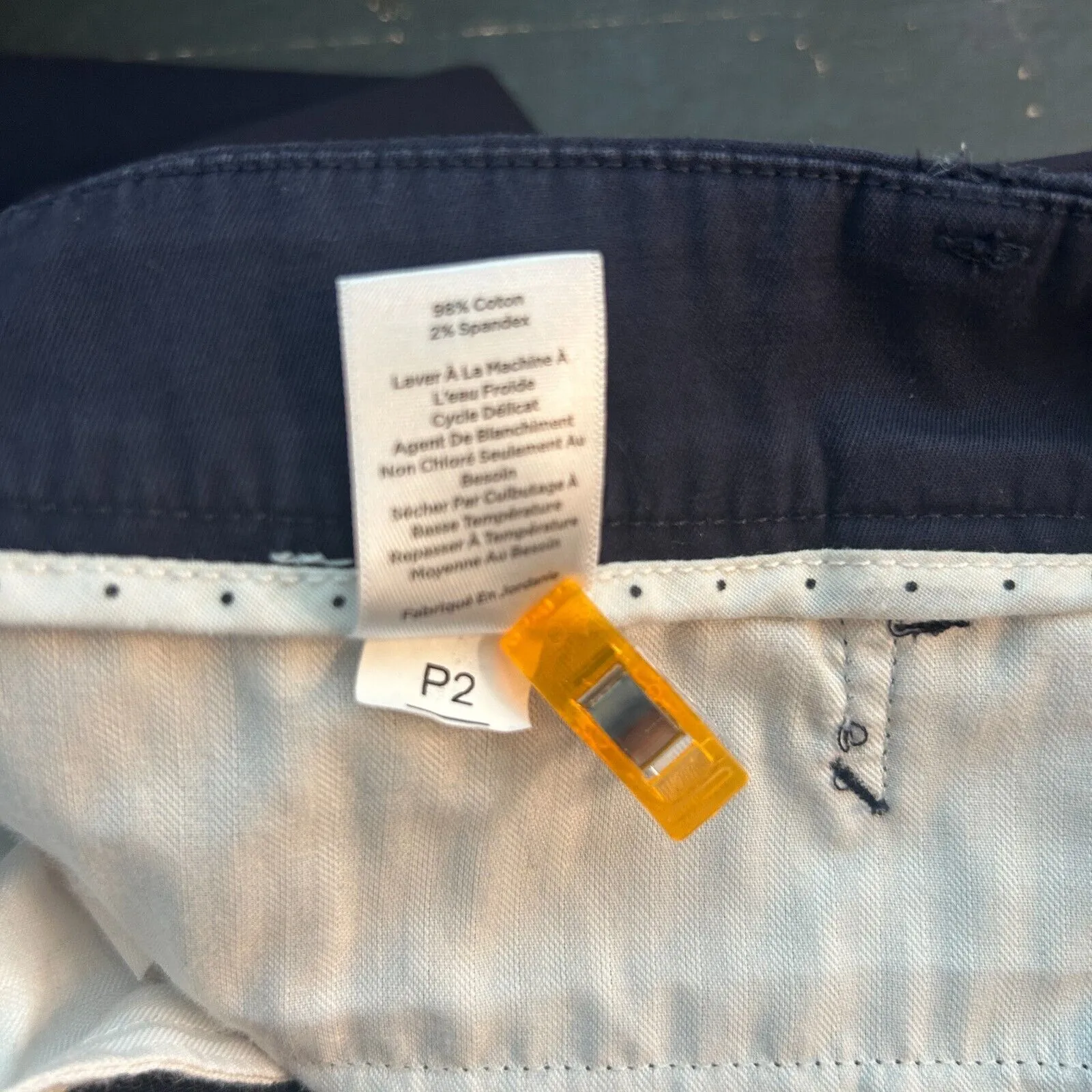 Talbots Pants 16 Blue Cropped Straight Leg Trousers Professional Perfect Skimmer - Image 9