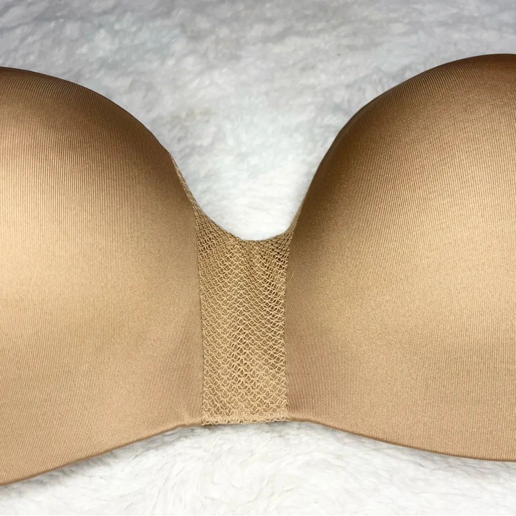 Maidenform Self Expressions Wireless Strapless Bra Chestnut Tan Nude Size 34D - Image 3