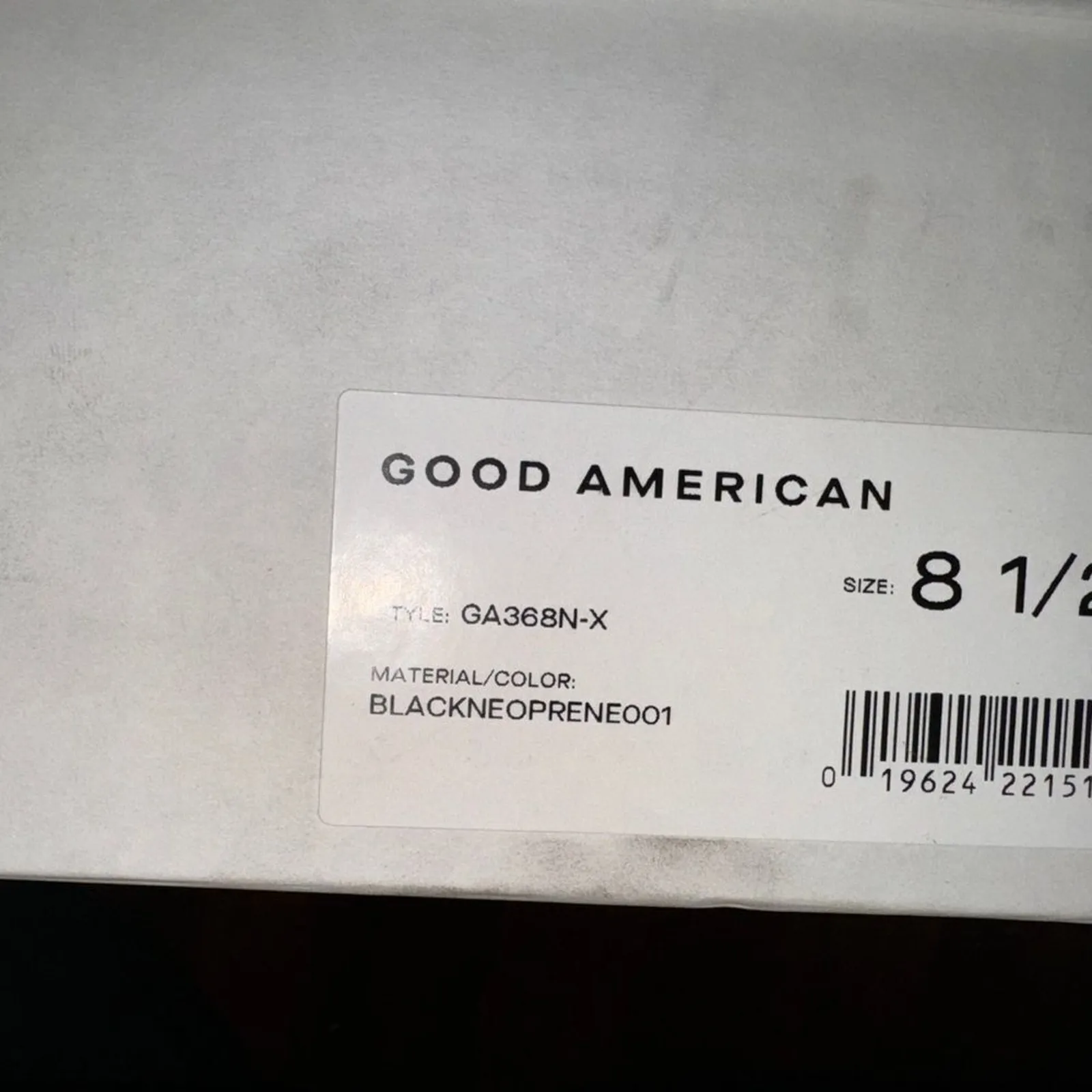 GOOD AMERICAN Clear Wedge Sandal Neoprene Open Toe Size 8.5 GA368N-X New in Box - Image 16