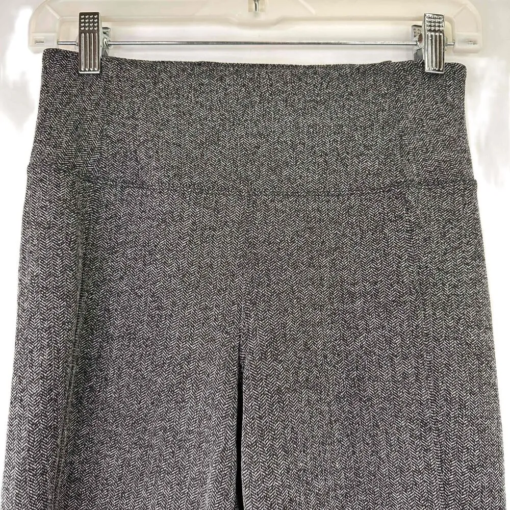 Athleta Delancey Herringbone Slim Fit High-Waisted Pants Tights Size Small - Image 2