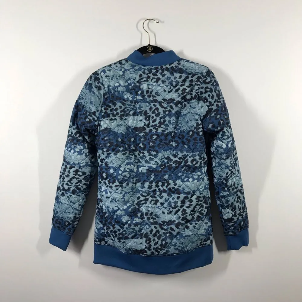 The‎ north face blue leopard quilted jacket - Image 5