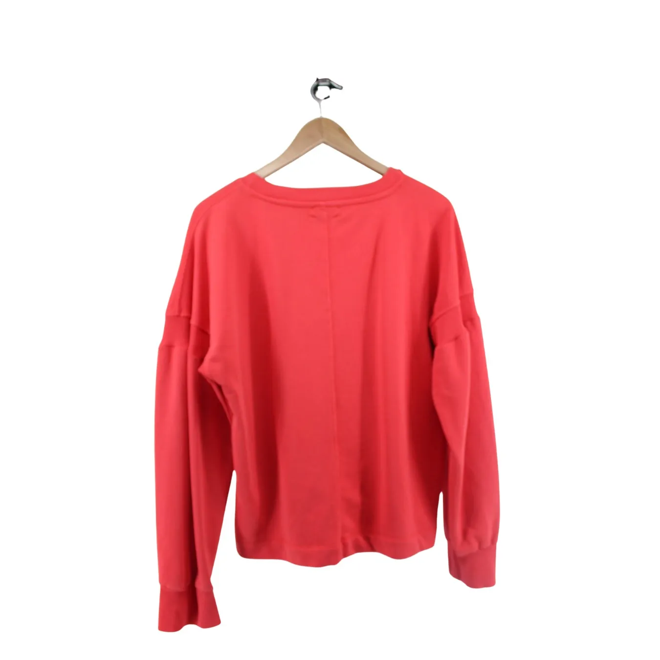 Evereve Samantha Puff Sleeve Sweatshirt | Coral | XL - Image 3