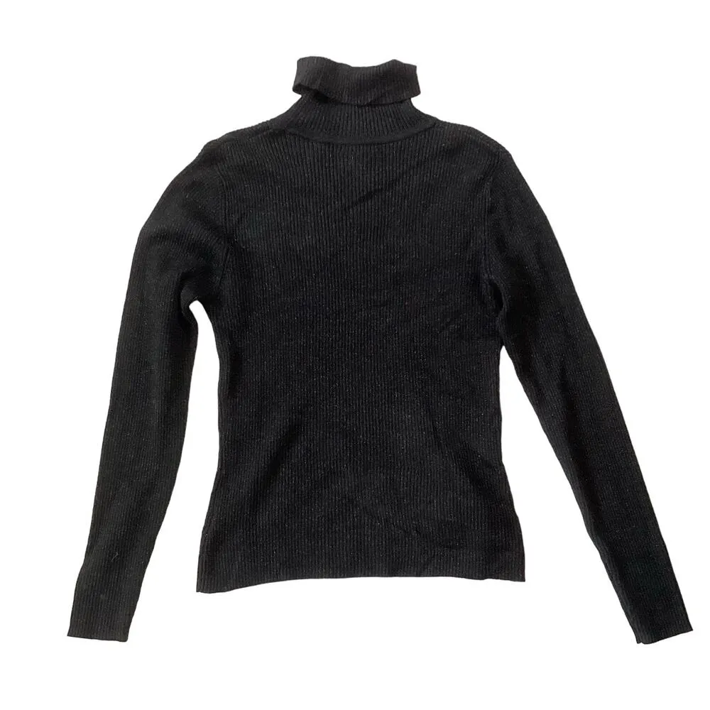 Worthington Ribbed Turtleneck Sweater with Glitter Accents - Image 6