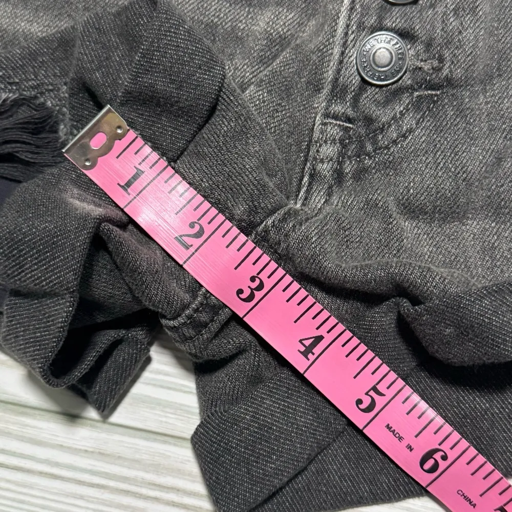 Free People Black Mambo Denim Shorts 25 NWT - Image 8